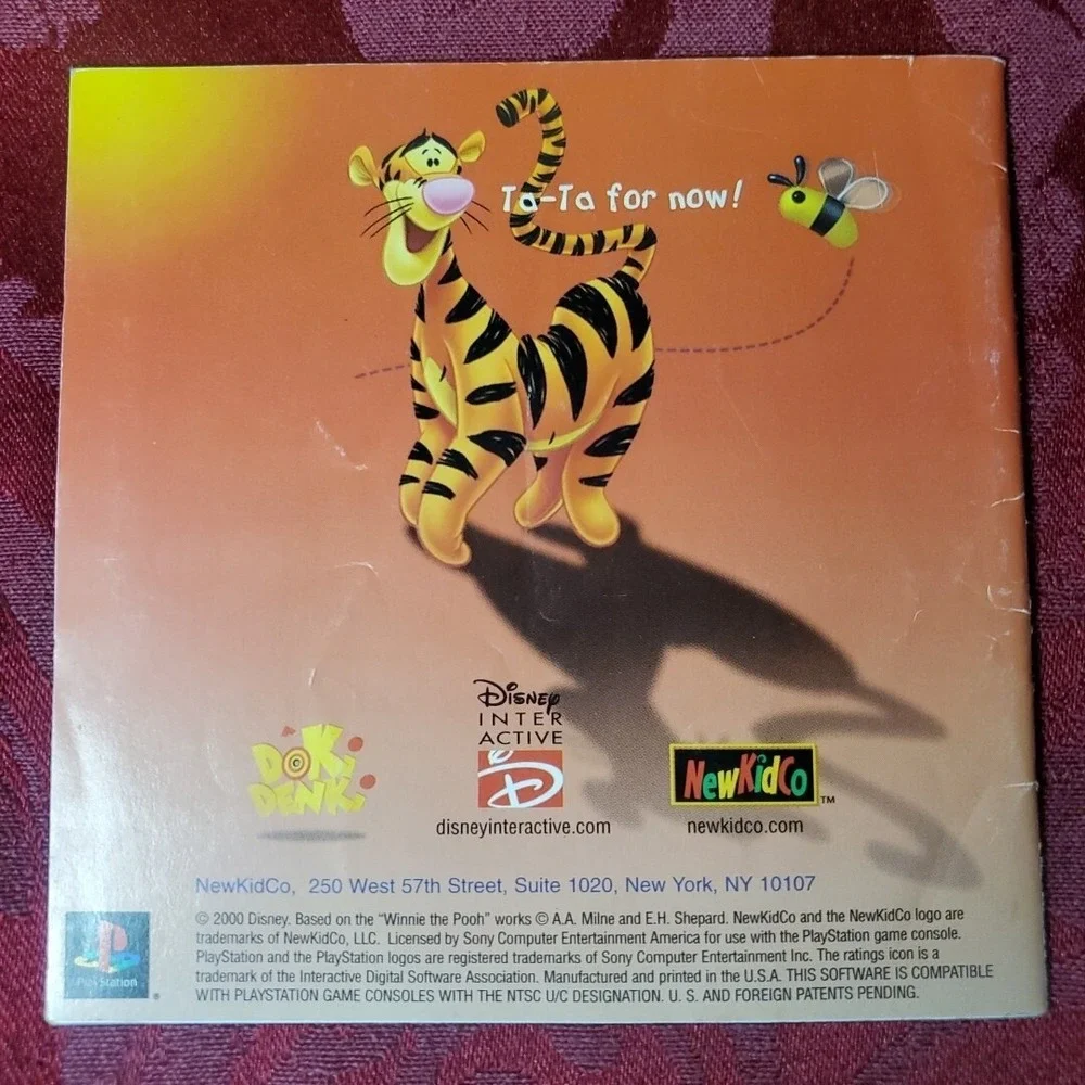 Sony PS1 2pc Manual Lot Kids Elmo's Letter Adventure Tigger's Honey Hunt Retro